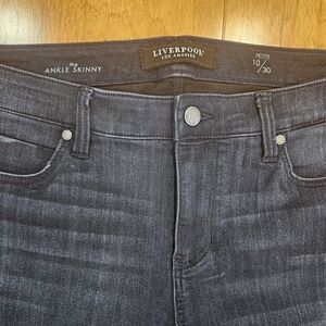 Liverpool size 10/30 petite high rise the ankle skinny
